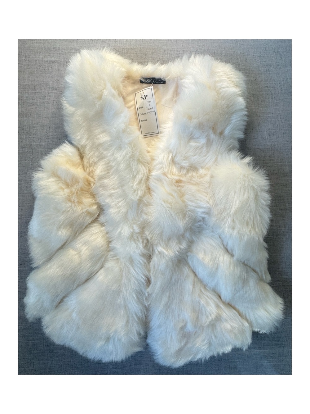 Women's Cream Faux Fur Vest by - Luxe Layering Piece